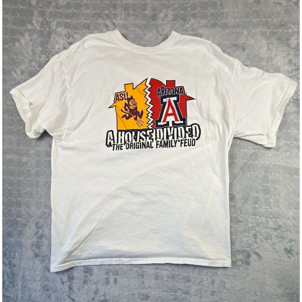 Champion ASU Sun Devils Arizona Wildcats House Divided Rivalry T Shirt XL NCAA